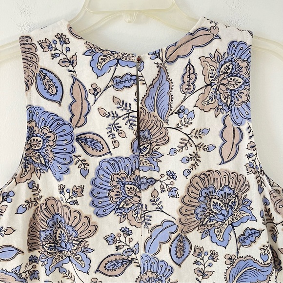 Tommy Hilfiger Linen Blend Sleeveless Provincial Paisley Shift Dress (Bb) - Picture 9 of 13